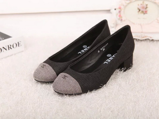 CHANEL Shallow mouth Block heel Shoes Women--057